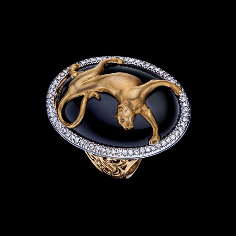 Animals - Leopard black Ring