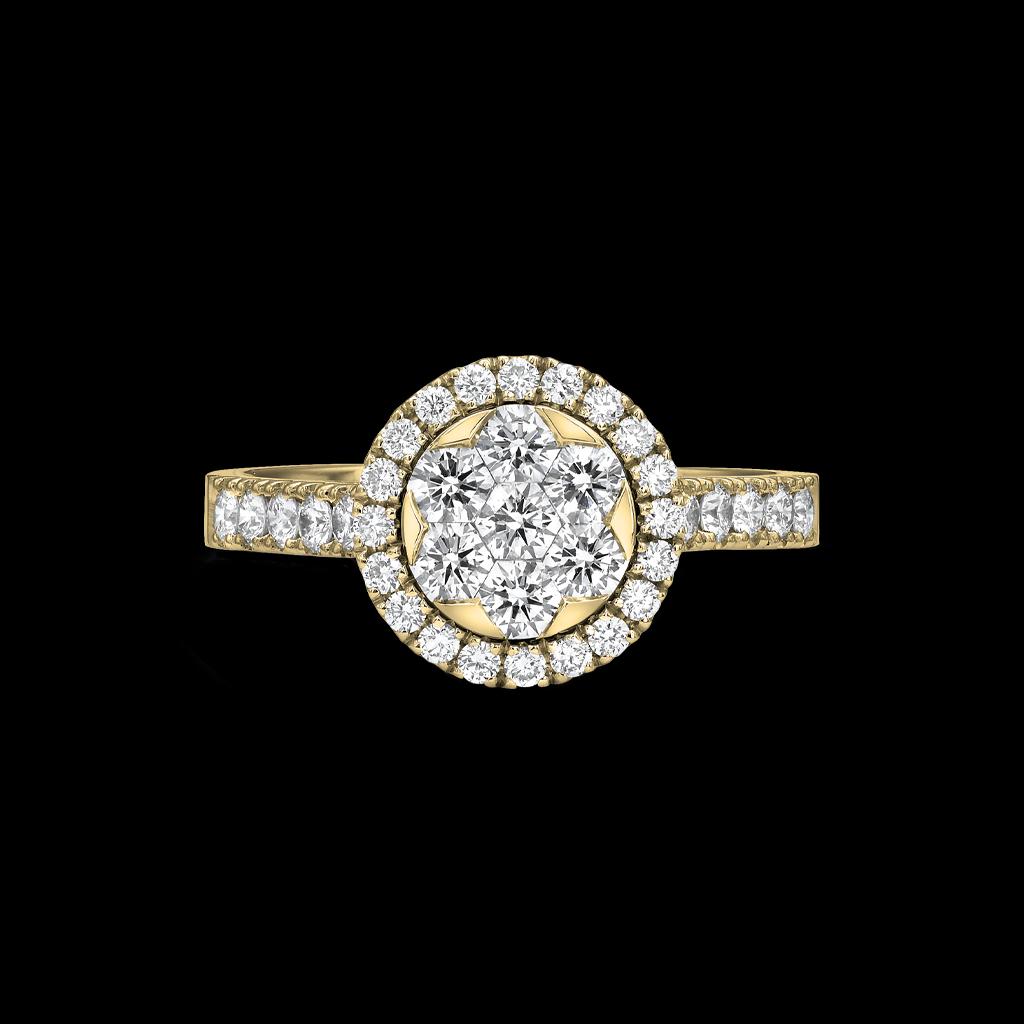Rounds - AB-7 Ring Yellow Gold