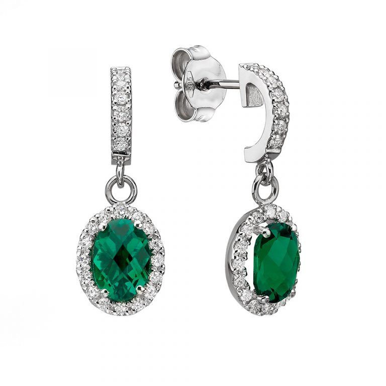 Color - CH Emerald & Diamonds Earrings