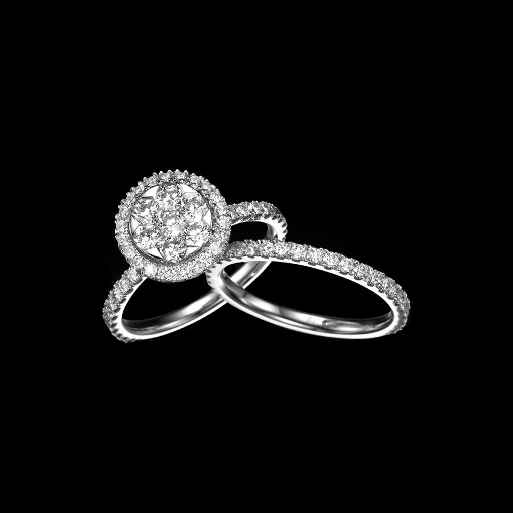 Bridal - AB-7W Ring and AB-7W Band