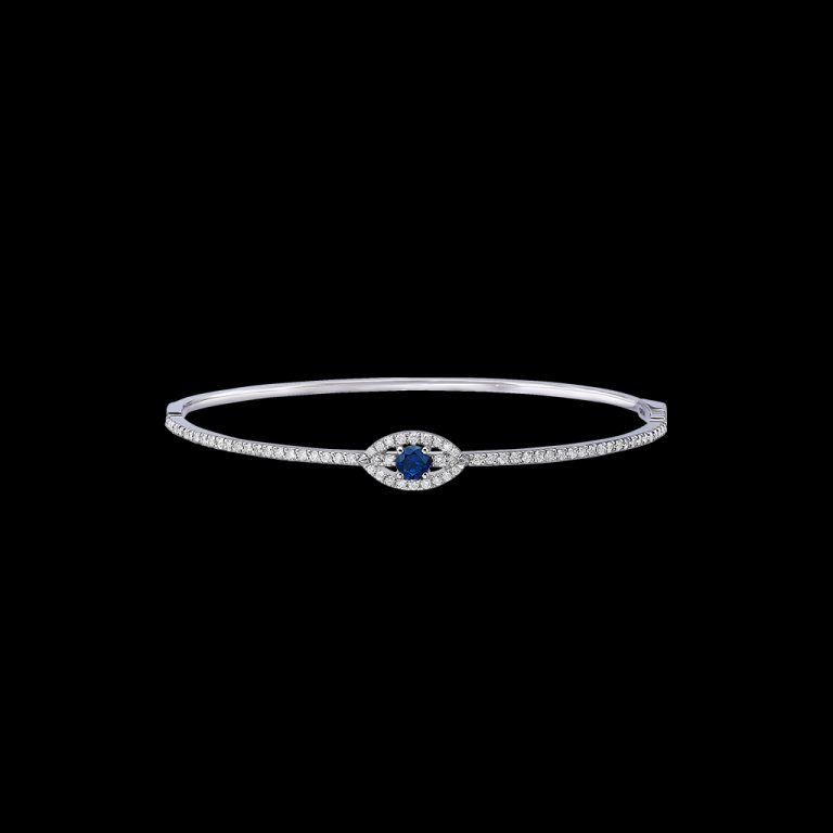 Tennis Bracelete & Hoops - Sapphire & Diamonds Bracelet