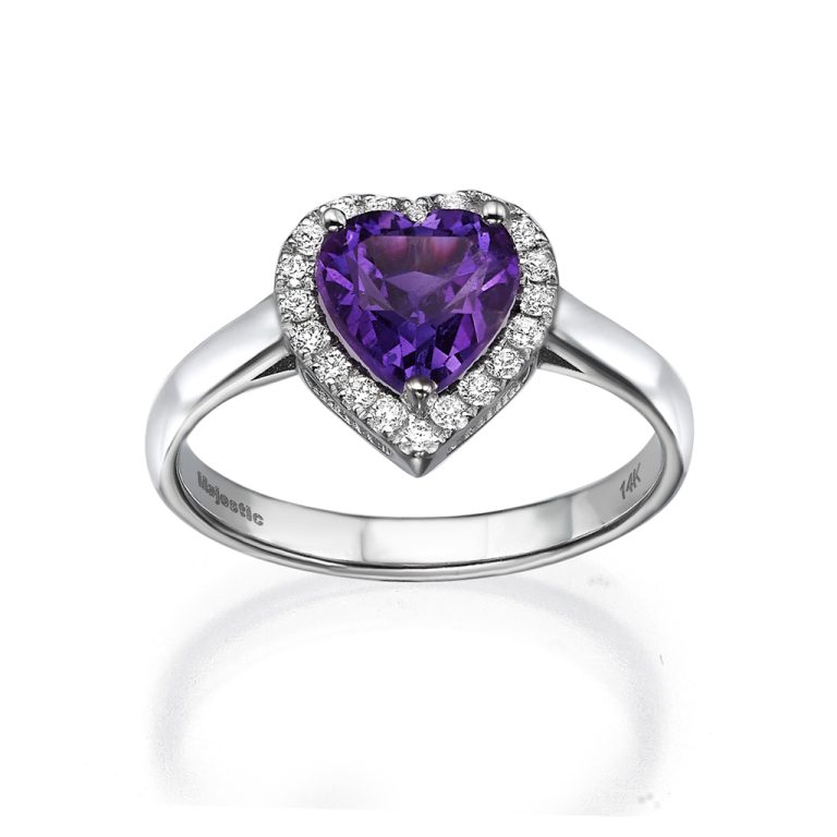 Color - Heart 7/7 Amythist Ring
