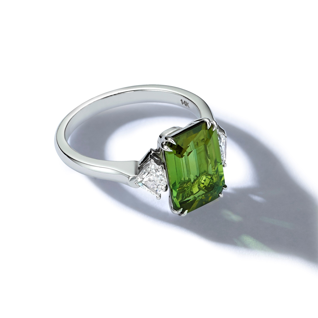 Color - EM Tourmaline and Grace Cuts Large Ring